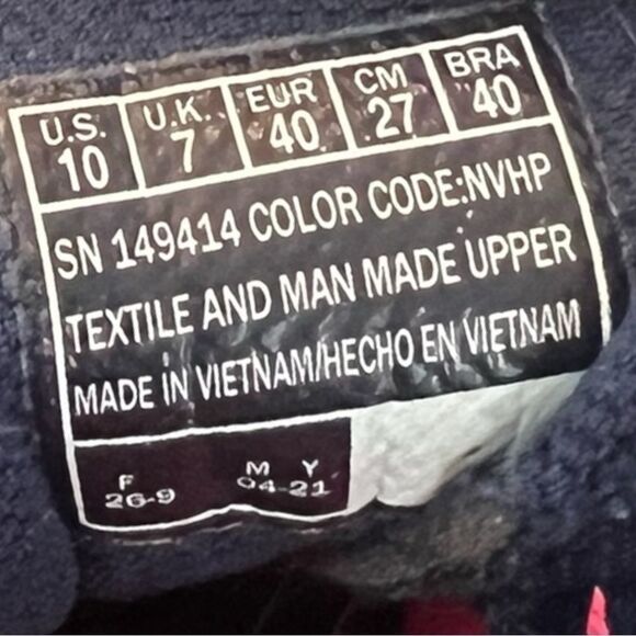 Navy and Pink Athletic Sneakers - Sketchers Size 10 - Picture 6 of 6